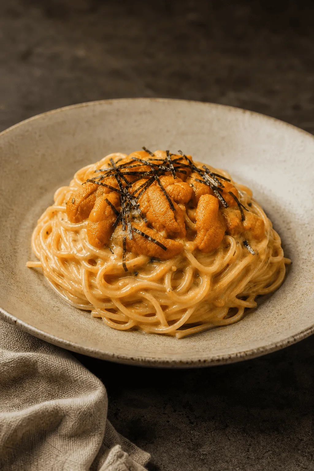濃厚うにクリームパスタ